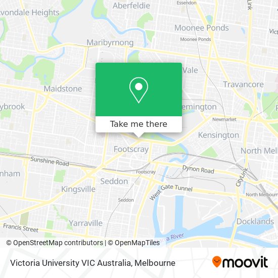 Victoria University VIC Australia map