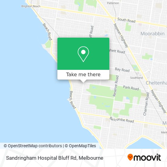 Sandringham Hospital Bluff Rd map