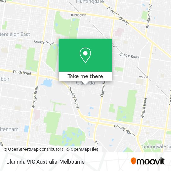 Clarinda VIC Australia map