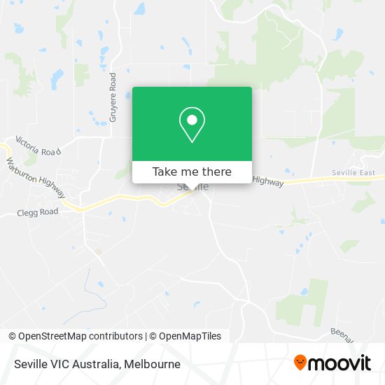 Seville VIC Australia map