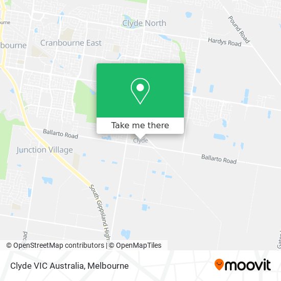 Clyde VIC Australia map