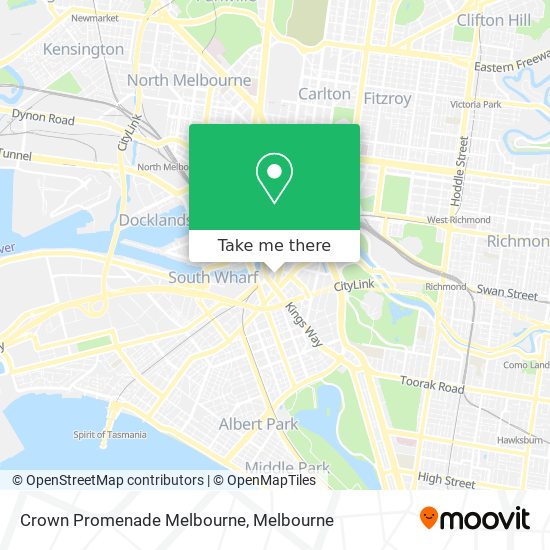 Crown Promenade Melbourne map