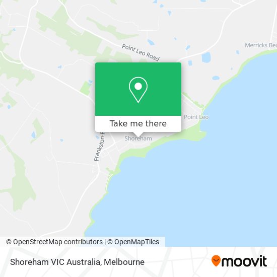 Shoreham VIC Australia map