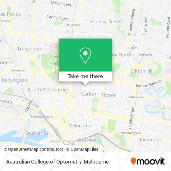 Australian College of Optometry map