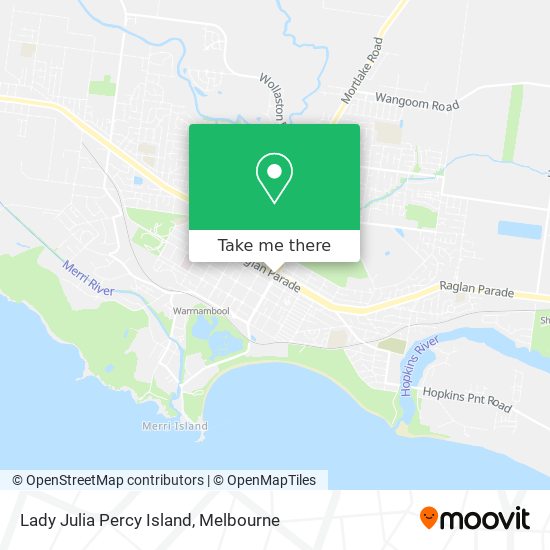 Lady Julia Percy Island map