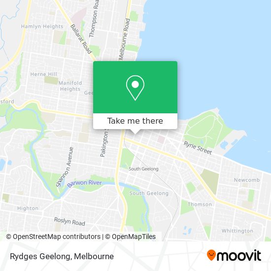 Rydges Geelong map