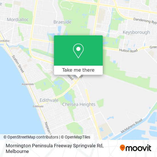 Mornington Peninsula Freeway Springvale Rd map