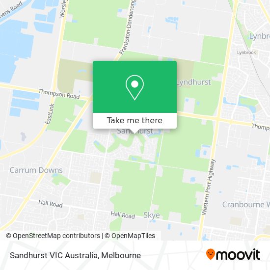 Sandhurst VIC Australia map
