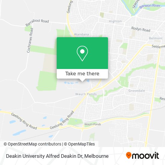 Deakin University Alfred Deakin Dr map
