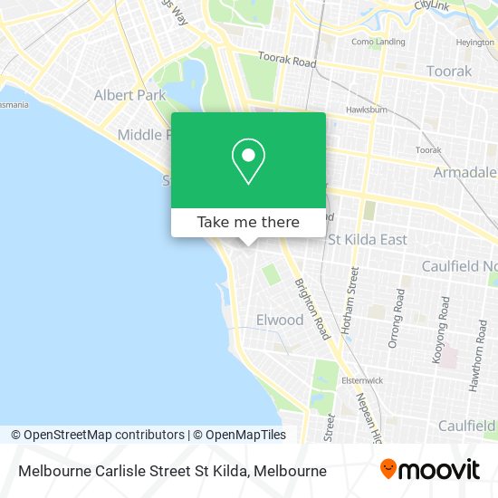 Melbourne Carlisle Street St Kilda map