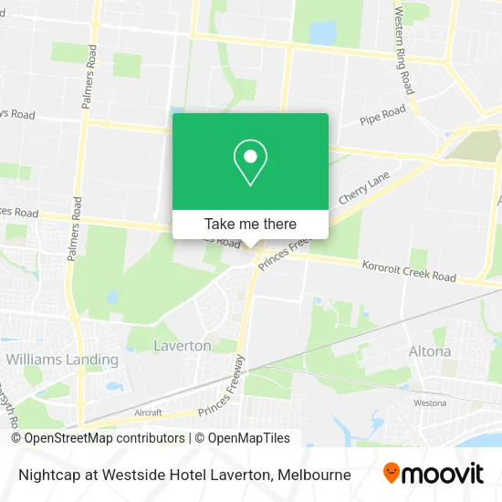 Nightcap at Westside Hotel Laverton map
