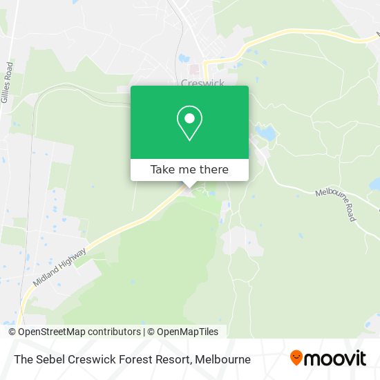 The Sebel Creswick Forest Resort map