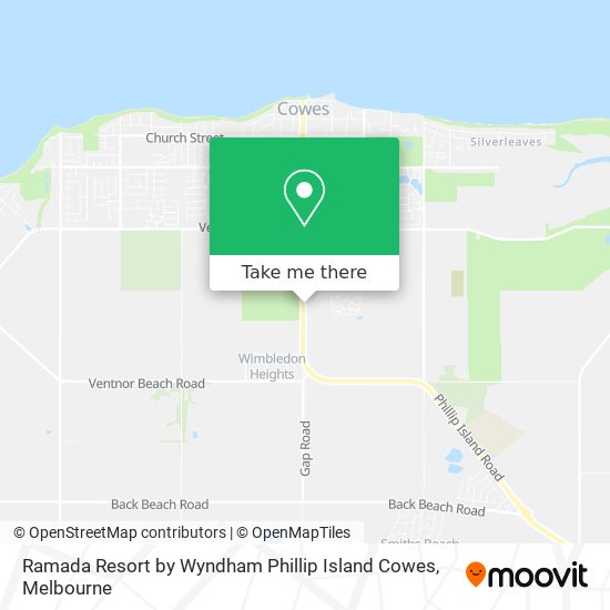 Ramada Resort by Wyndham Phillip Island Cowes map