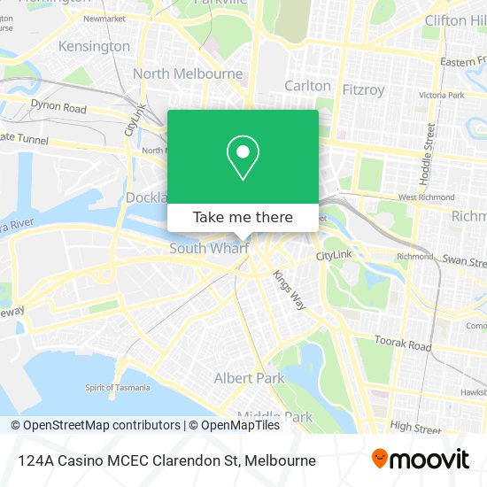 124A Casino MCEC Clarendon St map