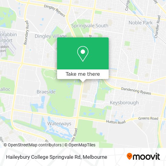 Haileybury College Springvale Rd map