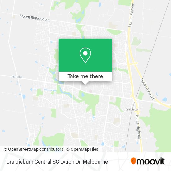 Craigieburn Central SC Lygon Dr map