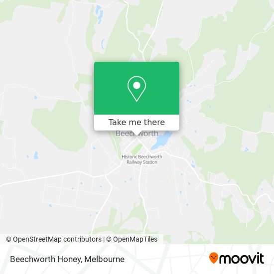 Mapa Beechworth Honey