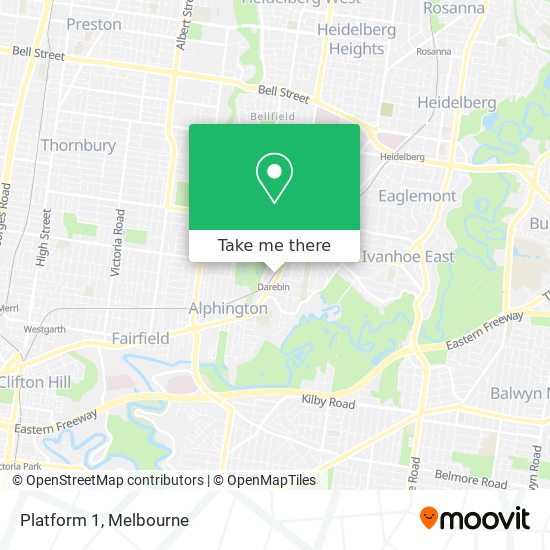 Platform 1 map