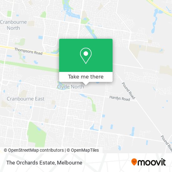 The Orchards Estate map