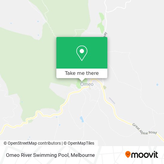 Omeo River Swimming Pool map
