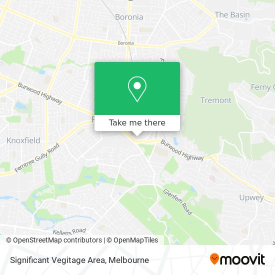 Significant Vegitage Area map