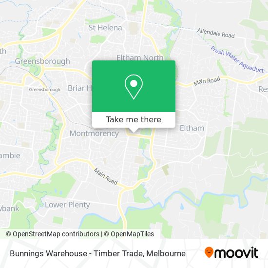 Bunnings Warehouse - Timber Trade map