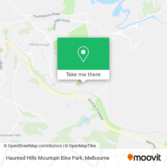 Haunted Hills Mountain Bike Park map
