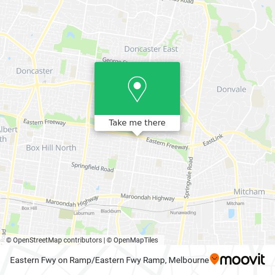 Eastern Fwy on Ramp / Eastern Fwy Ramp map