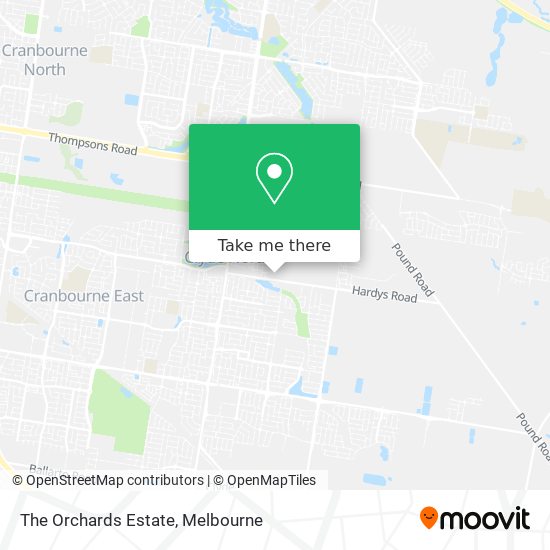 The Orchards Estate map