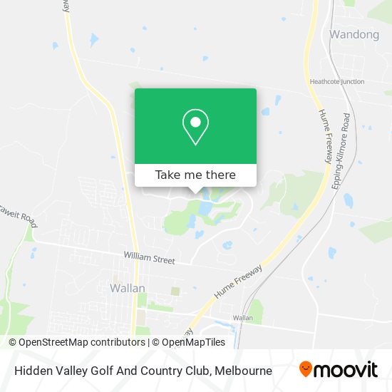 Hidden Valley Golf And Country Club map