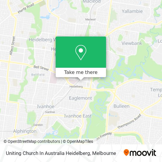 Uniting Church In Australia Heidelberg map