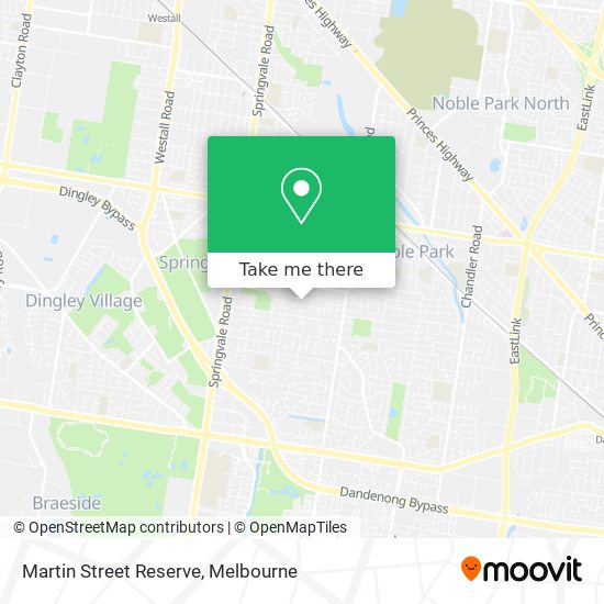 Martin Street Reserve map