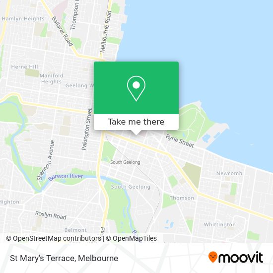 St Mary's Terrace map
