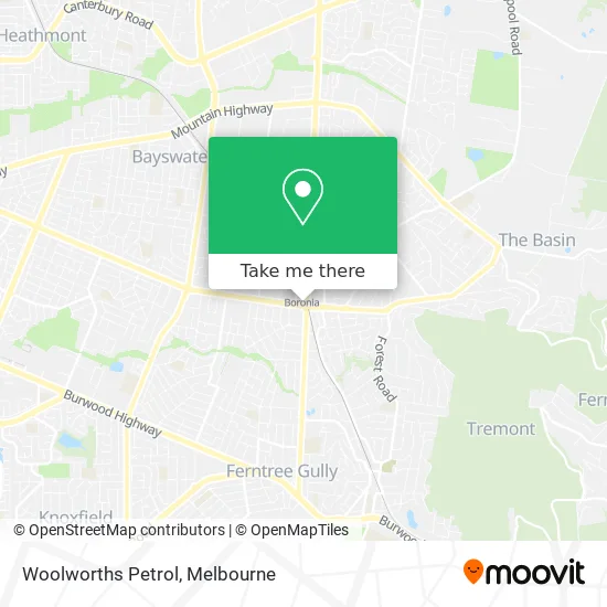 Woolworths Petrol map