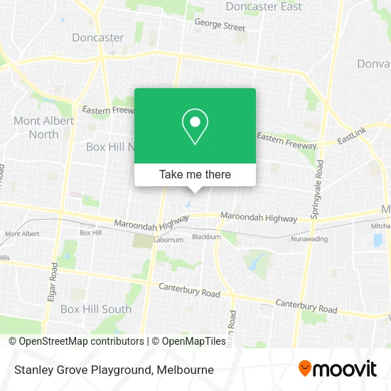 Stanley Grove Playground map