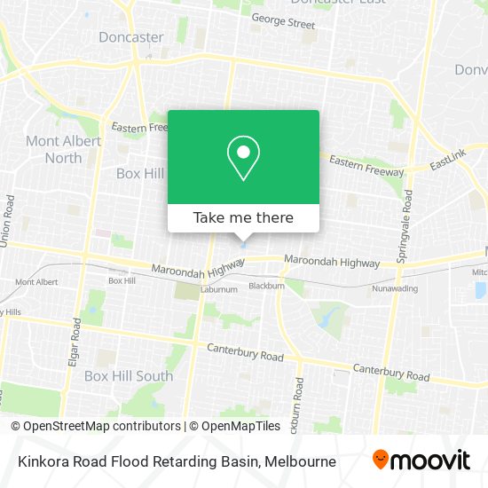 Kinkora Road Flood Retarding Basin map