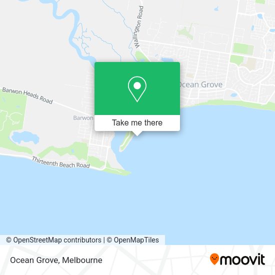 How to get to Ocean Grove in Melbourne by bus?
