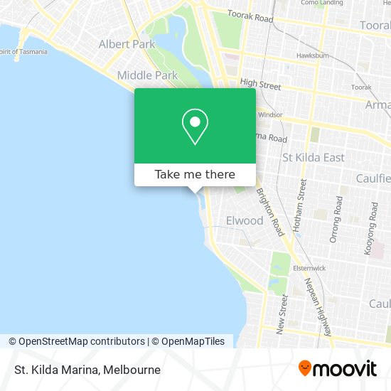 St. Kilda Marina map