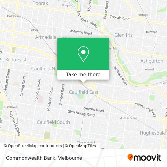 Commonwealth Bank map