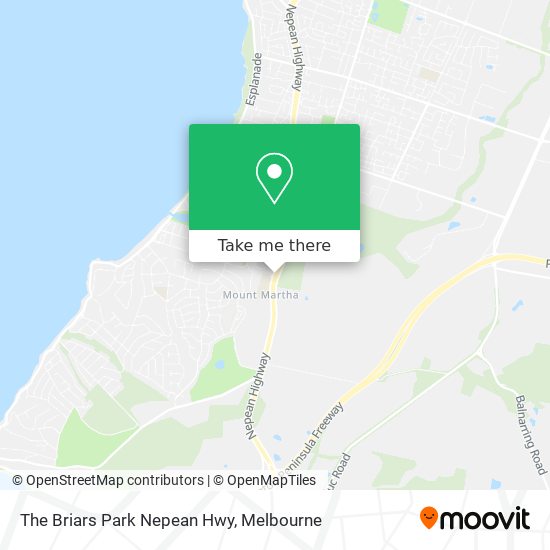 The Briars Park Nepean Hwy map