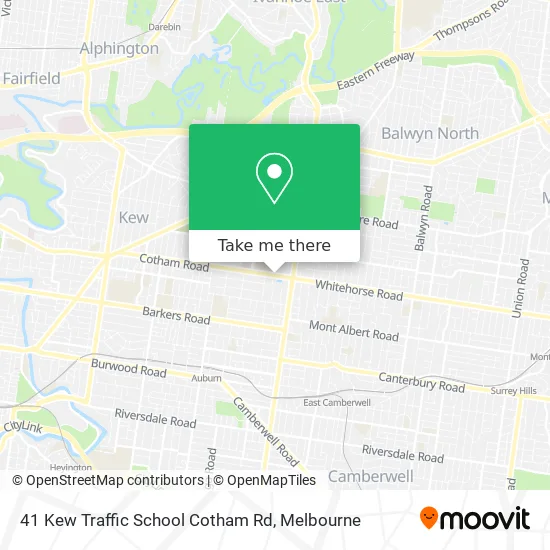 41 Kew Traffic School Cotham Rd map