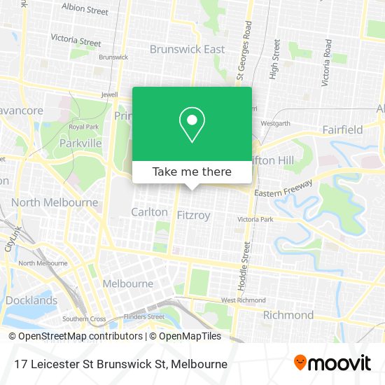 17 Leicester St Brunswick St map