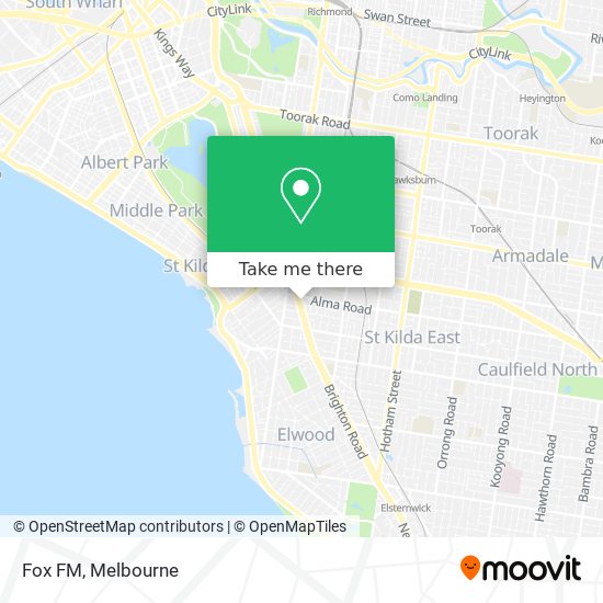 Fox FM map