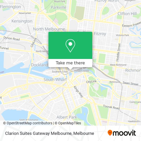 Clarion Suites Gateway Melbourne map