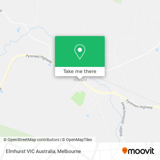 Mapa Elmhurst VIC Australia