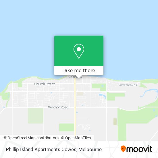 Phillip Island Apartments Cowes map