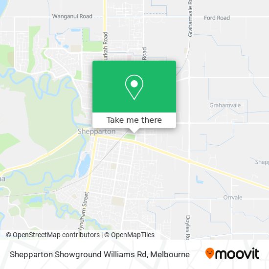 Shepparton Showground Williams Rd map