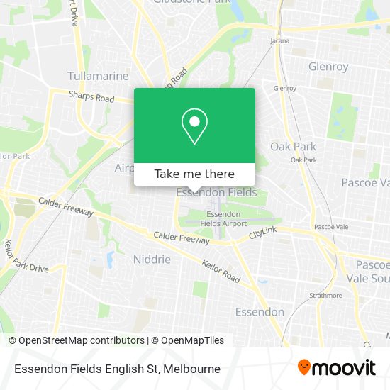 Mapa Essendon Fields English St