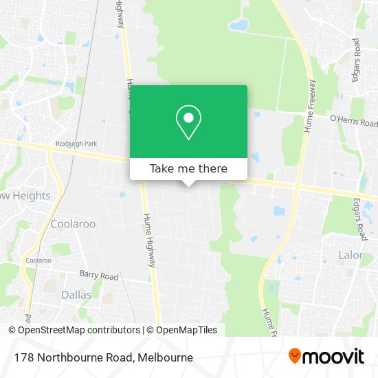 178 Northbourne Road map