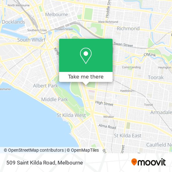 Mapa 509 Saint Kilda Road